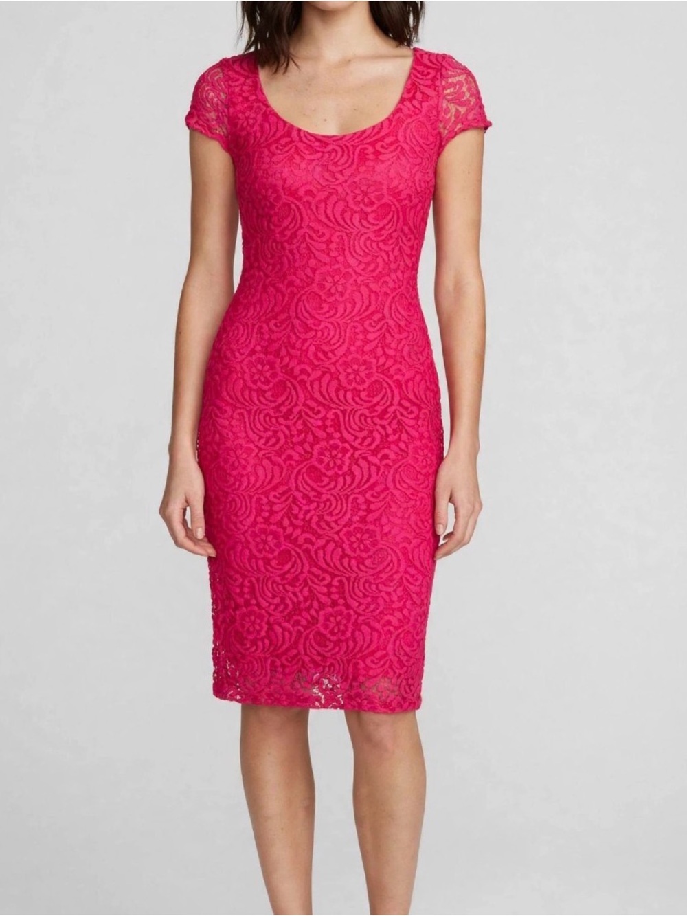 Eva Mendes Pink Cocktail Dress